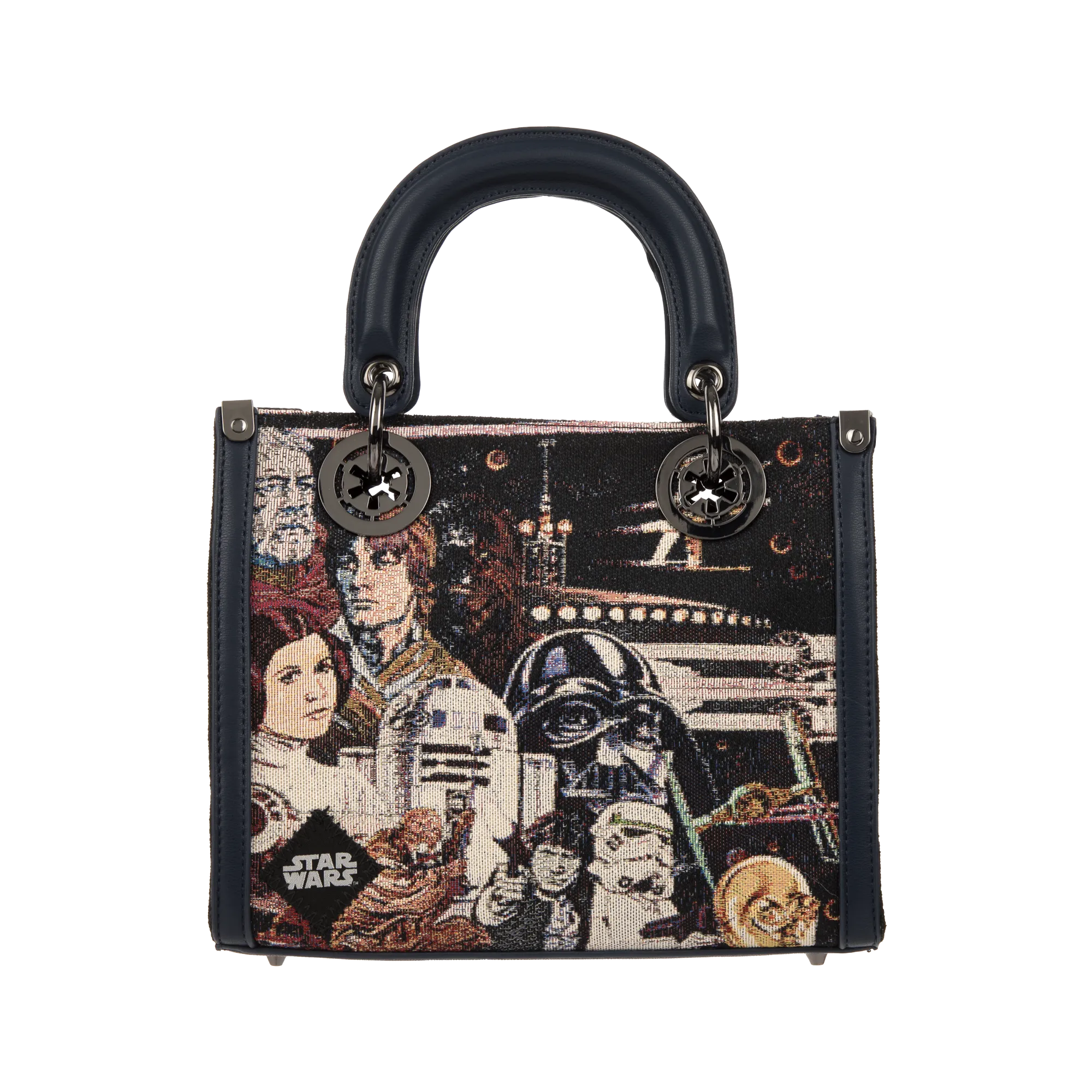 A New Hope Tapestry Navy Handbag