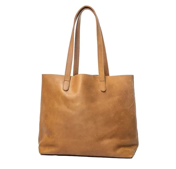 Addis Vintage Brown Classic Tote Handbag