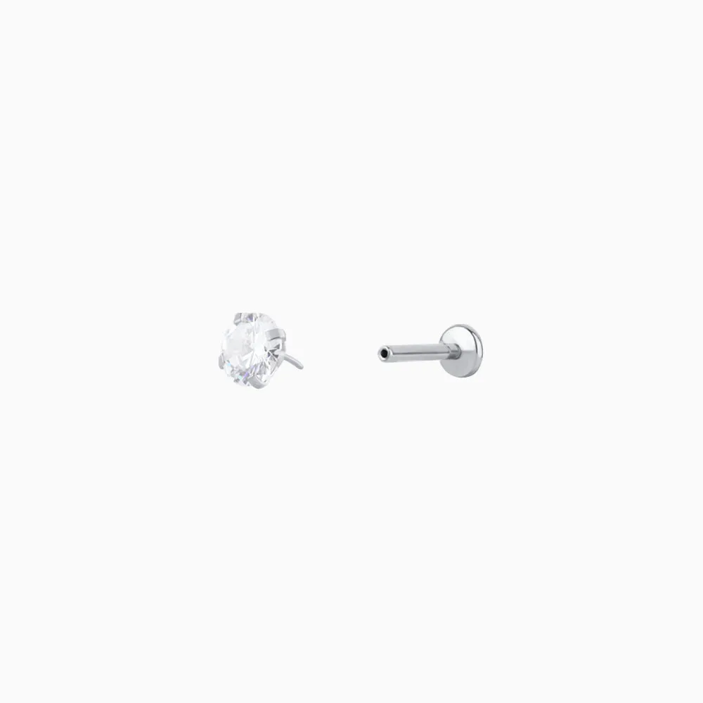 Basic Round Gemstone Stud