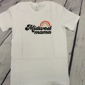 Bella Canvas Midwest Mama Rainbow Graphic Tee