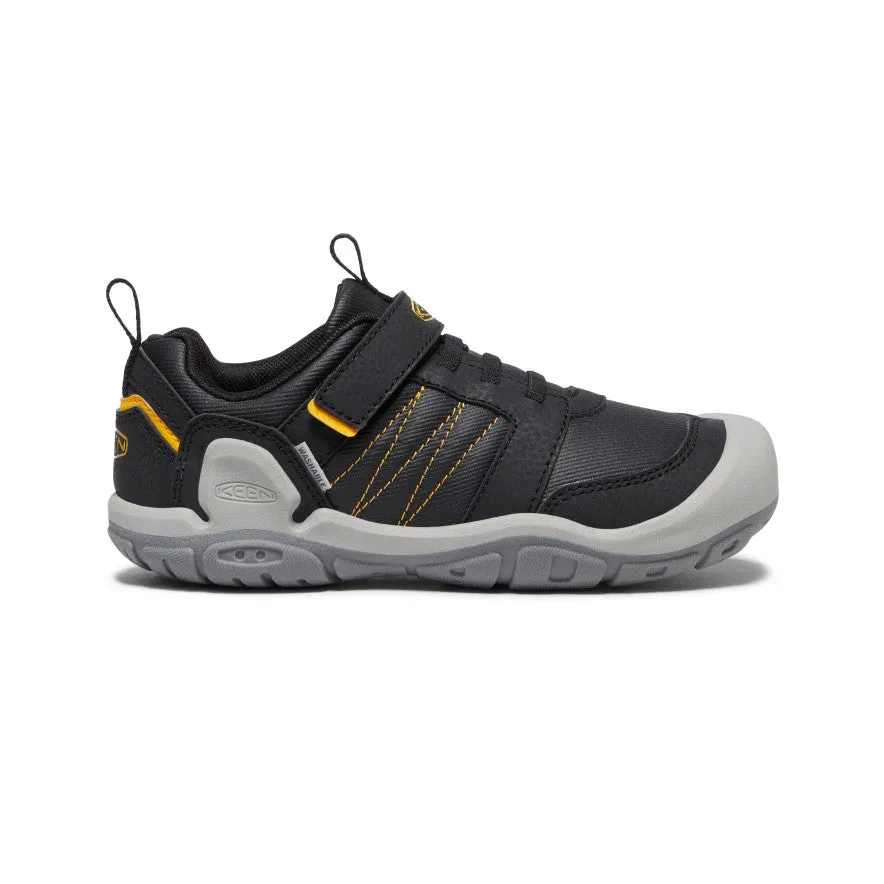 Big Kids' Knotch Peak Sneaker  |  Black/KEEN Yellow