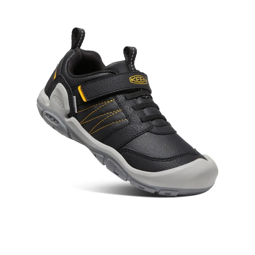 Big Kids' Knotch Peak Sneaker  |  Black/KEEN Yellow