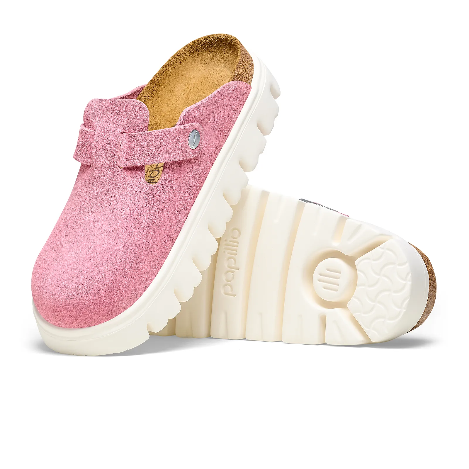 Birkenstock Boston Chunky Clog (Women) - Candy Pink Suede