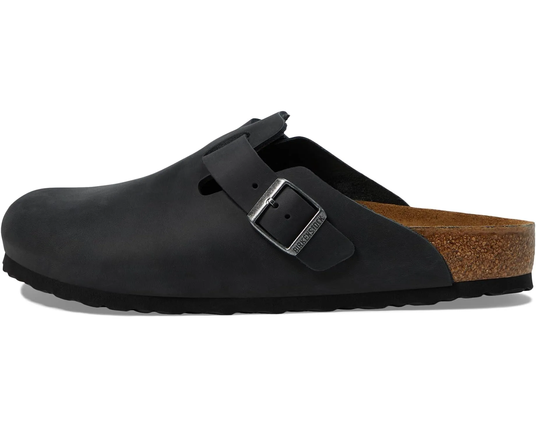 Birkenstock Boston Midnight Black Suede Unisex