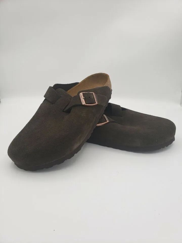 Birkenstock Boston Mocha Suede Unisex