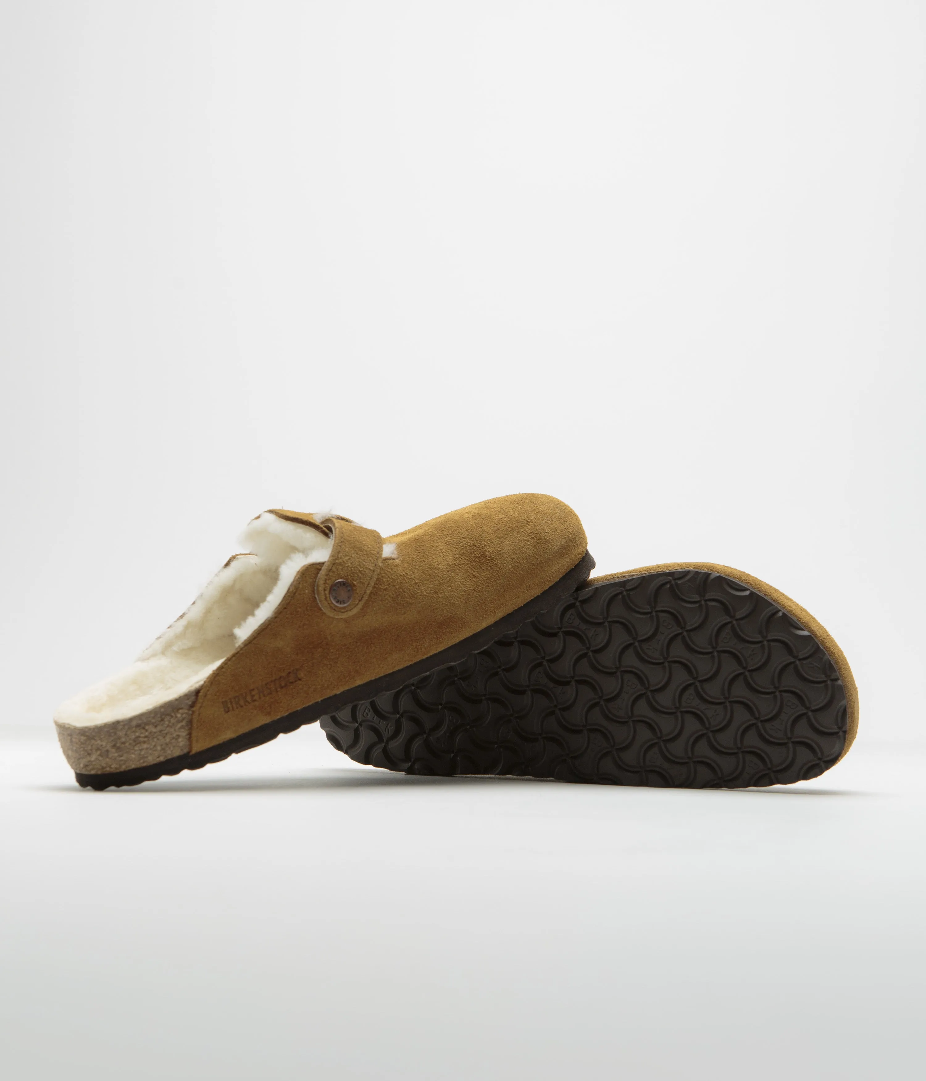 Birkenstock Boston Shearling Sandals - Mink