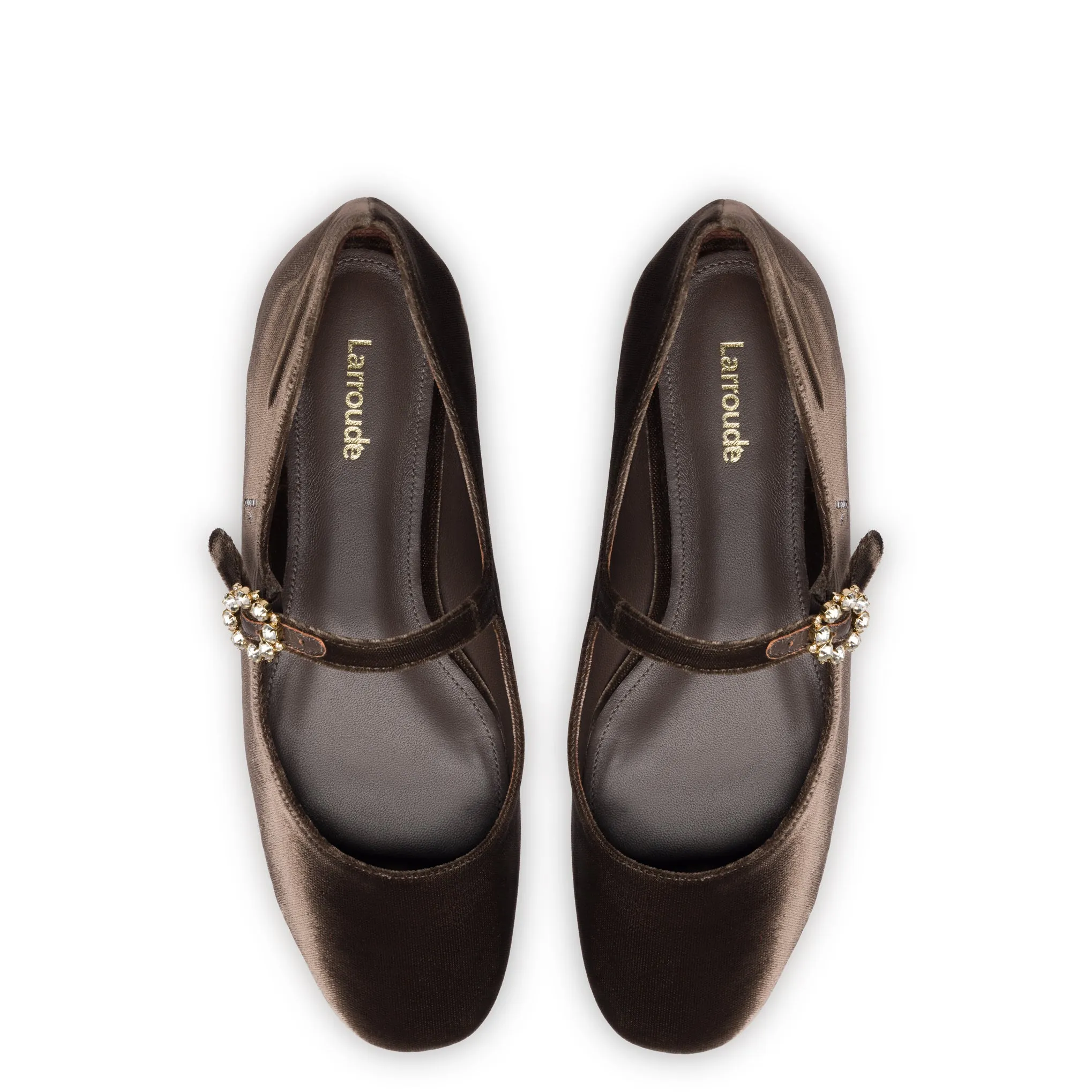 Blair Ballet Flat In Expresso Velvet