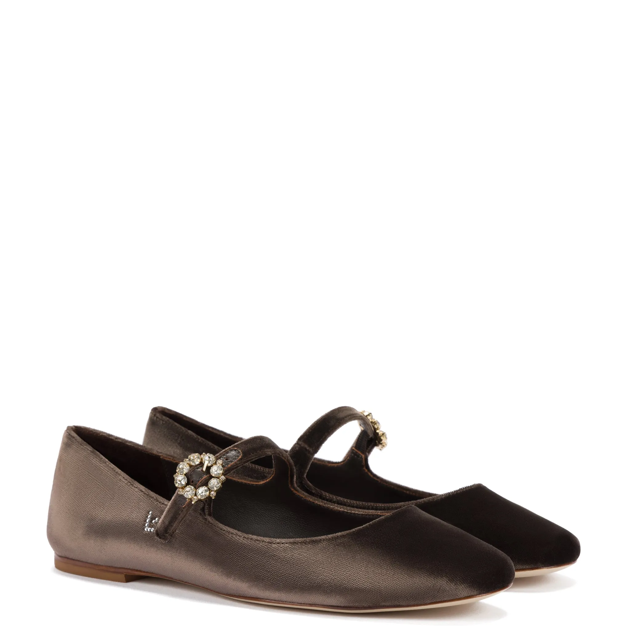 Blair Ballet Flat In Expresso Velvet