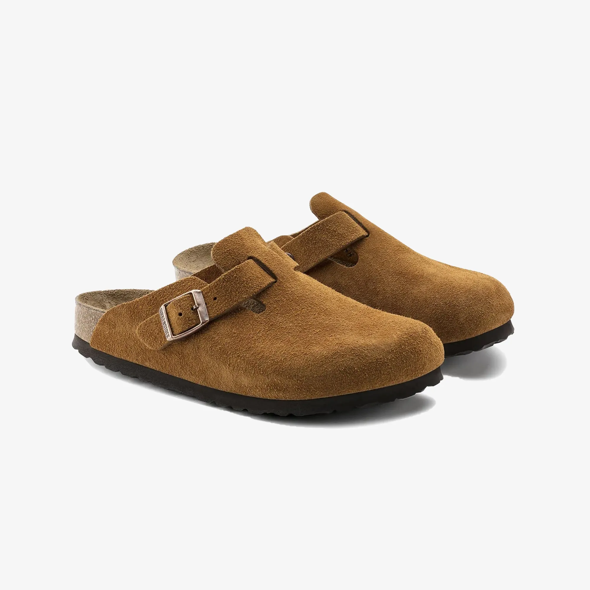 BOSTON SOFT FOOTBED SUEDE LEATHER 'BROWN/MINK'