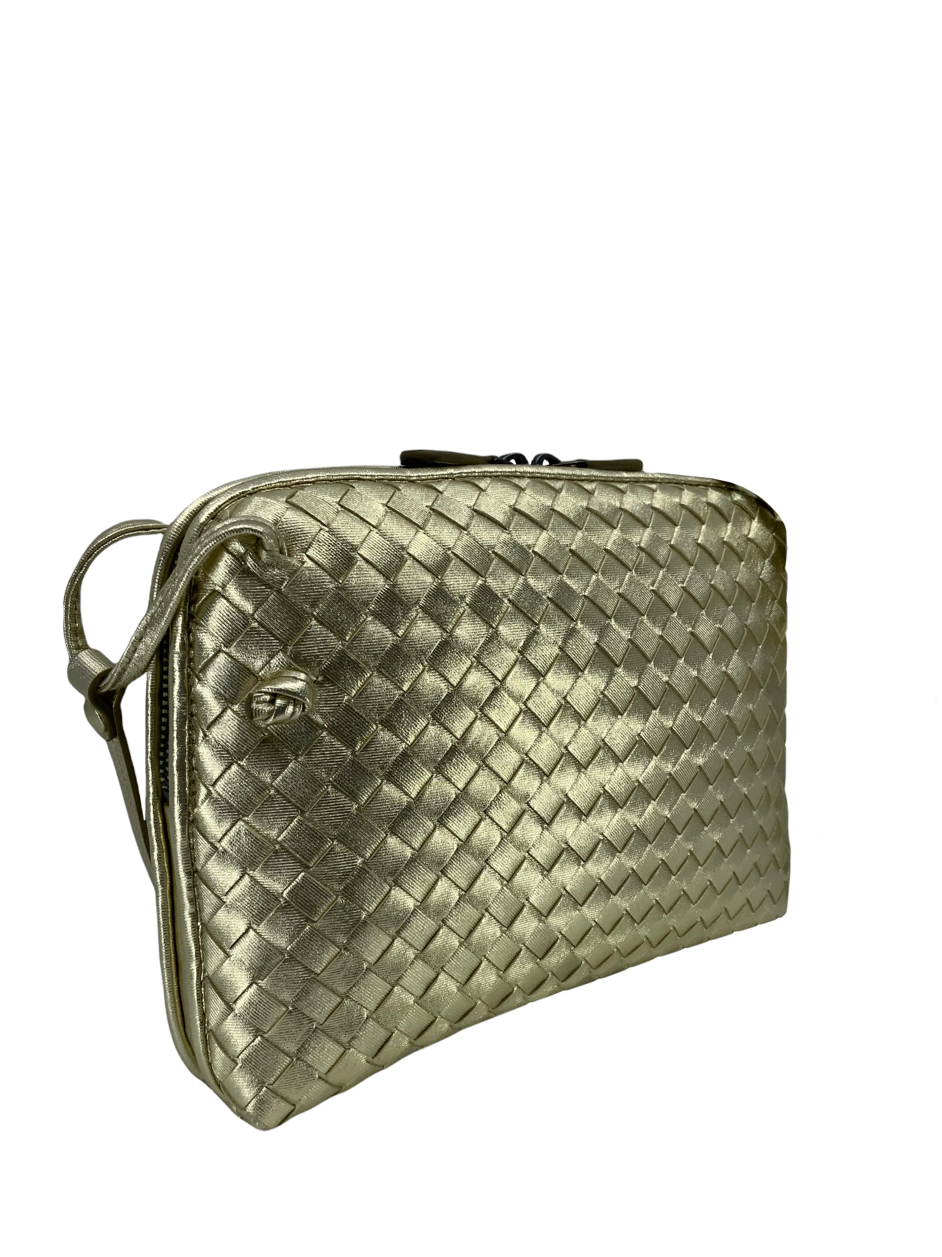 Bottega Veneta Intrecciato Pillow Crossbody Messenger Bag