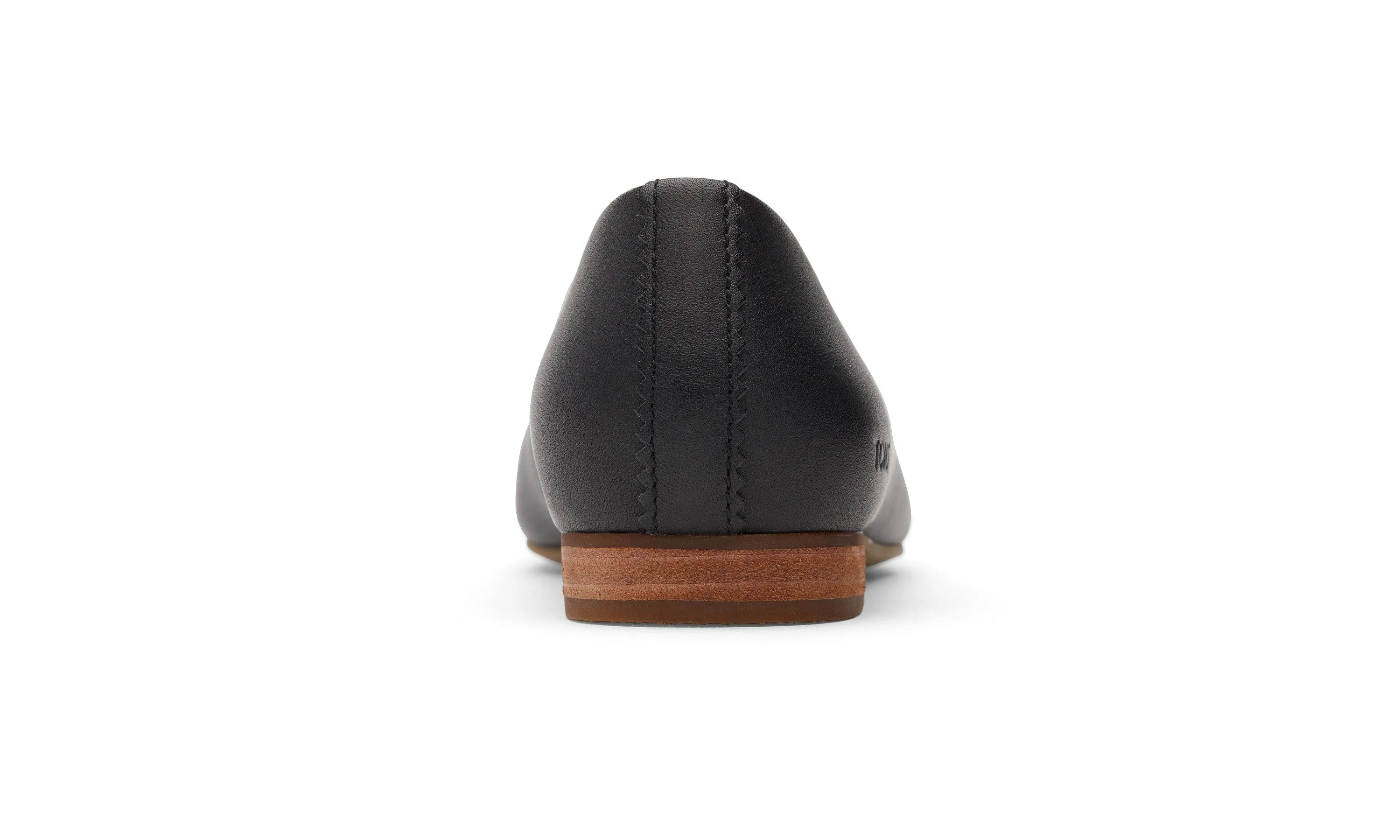 Briella Ballet Flat - Black Leather