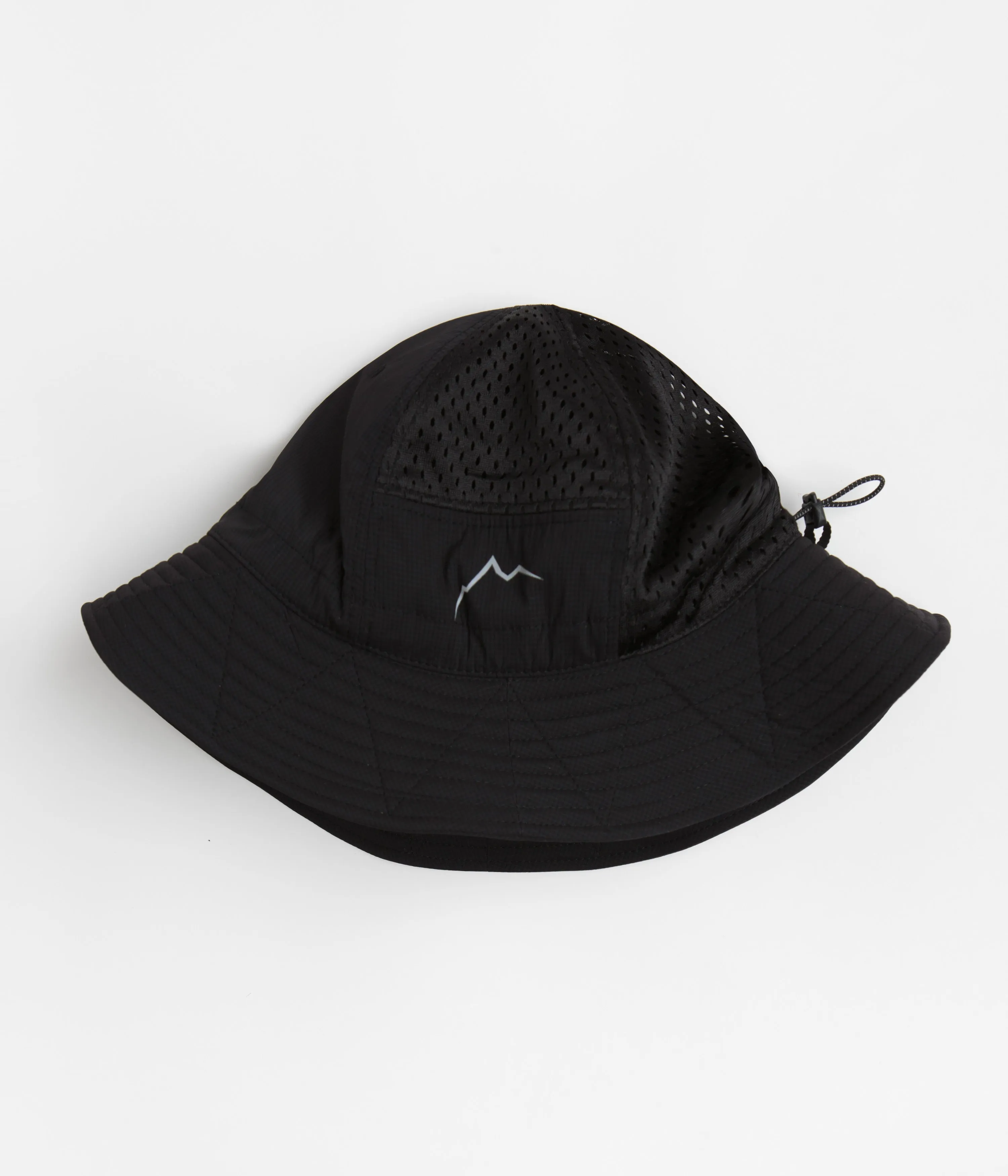 Cayl Stretch Nylon Mesh Bucket Hat - Black