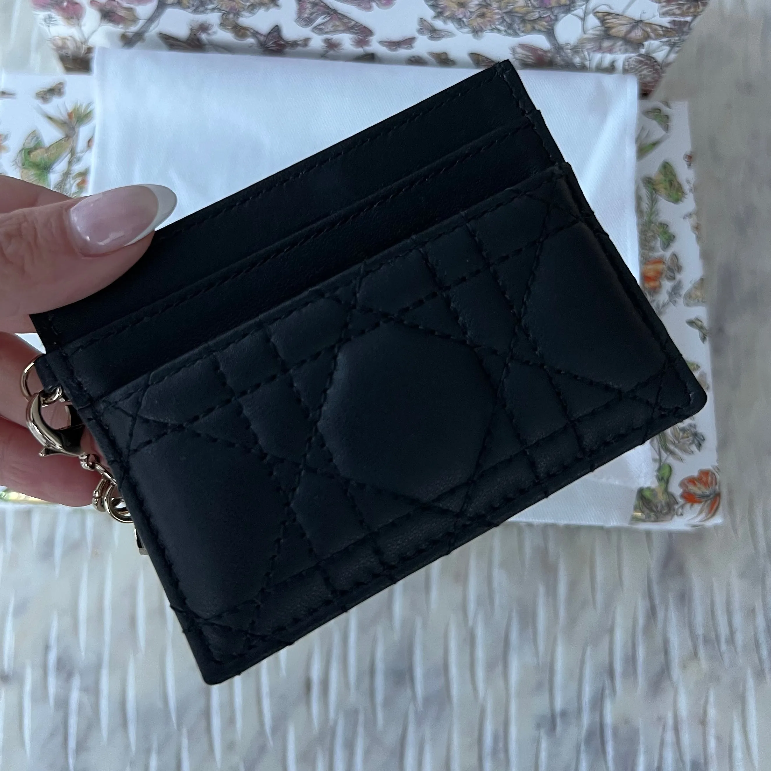 Christian Dior Lady Dior Five-Slot Card Holder