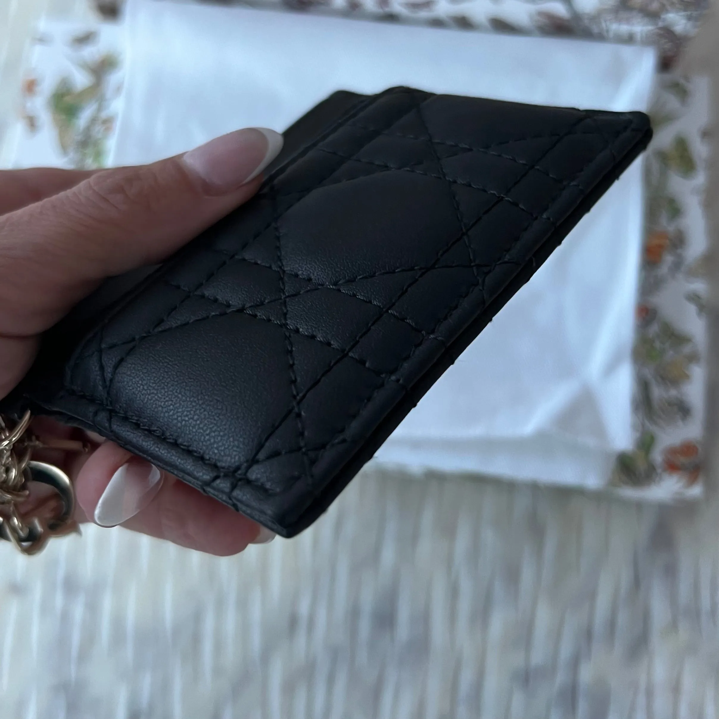 Christian Dior Lady Dior Five-Slot Card Holder