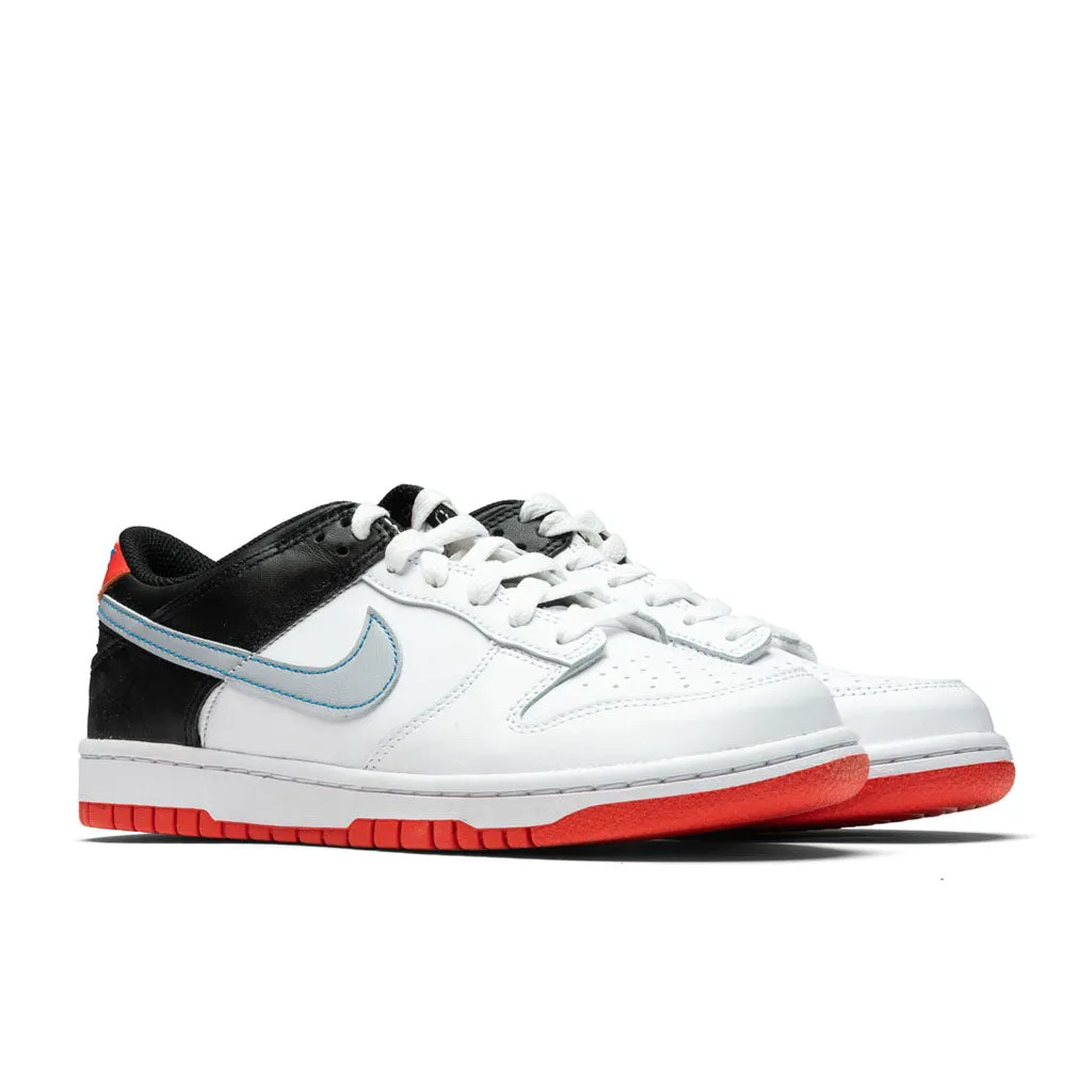 Dunk Low (GS) - White/Wolf Grey/Light Crimson