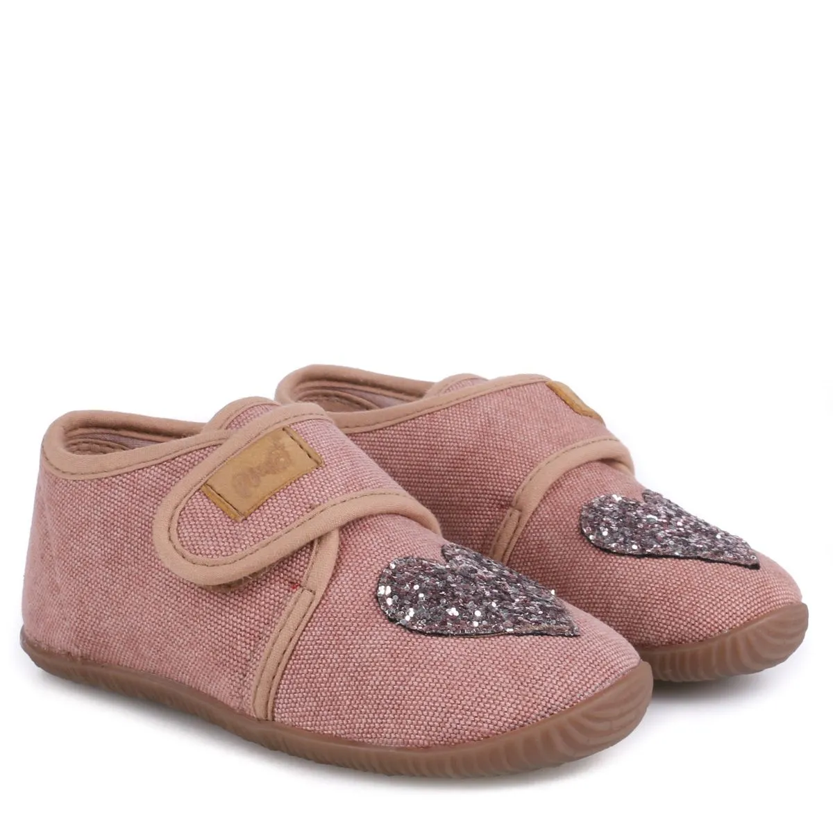 (EK5000A-23) Emel slippers - Pink Sparkly heart