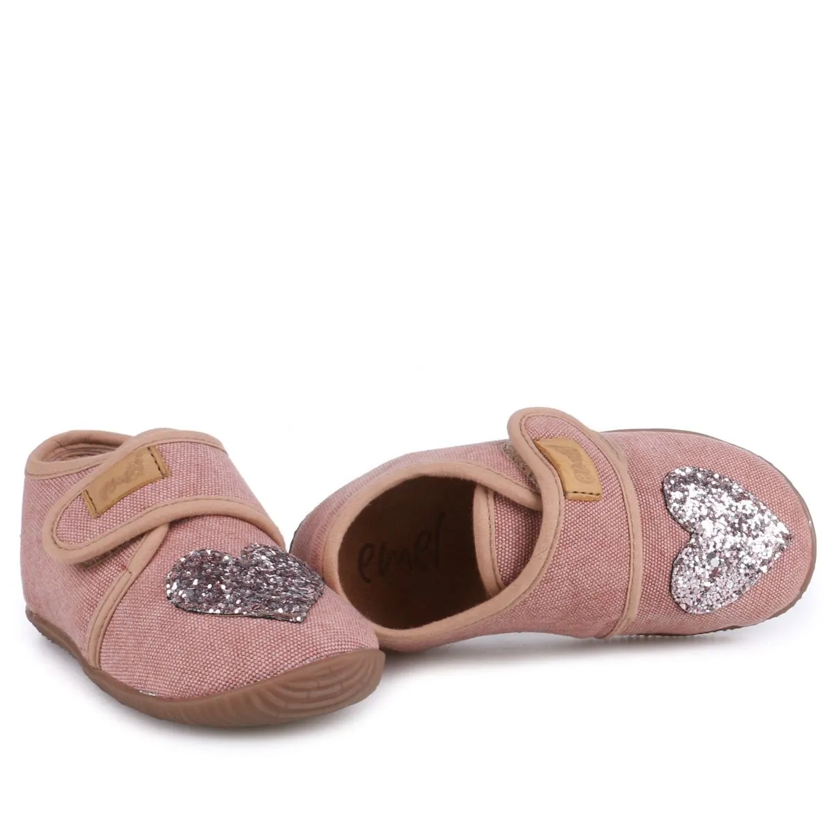 (EK5000A-23) Emel slippers - Pink Sparkly heart