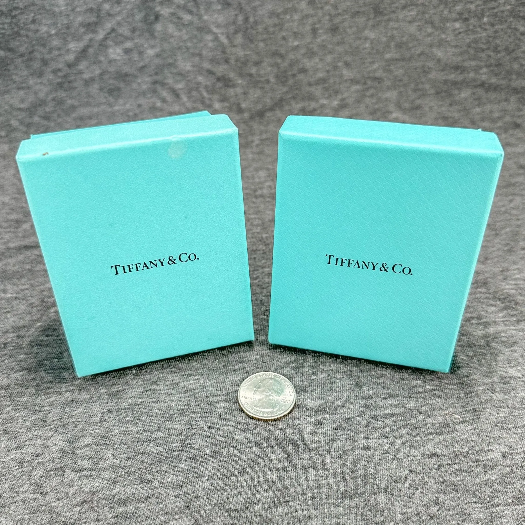 Estate Tiffany & Co. Set of 2 Boxes w. Pouches EMPTY