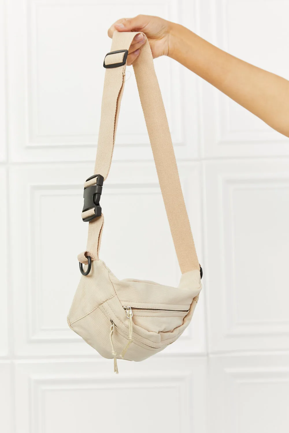 Fame Sporty Babe Waist Bag in Khaki