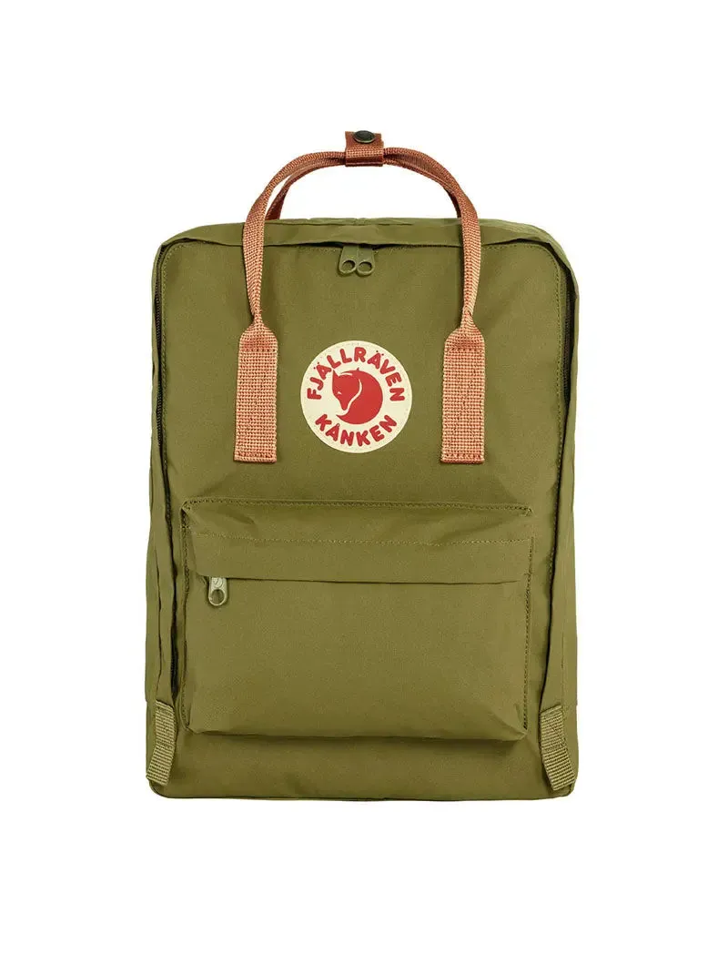 Fjallraven Kanken Classic Backpack Foliage Green / Peach Sand