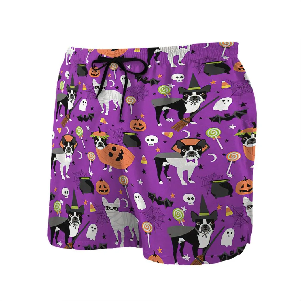 Gearhuman 3D Boston Terrier Halloween Shorts