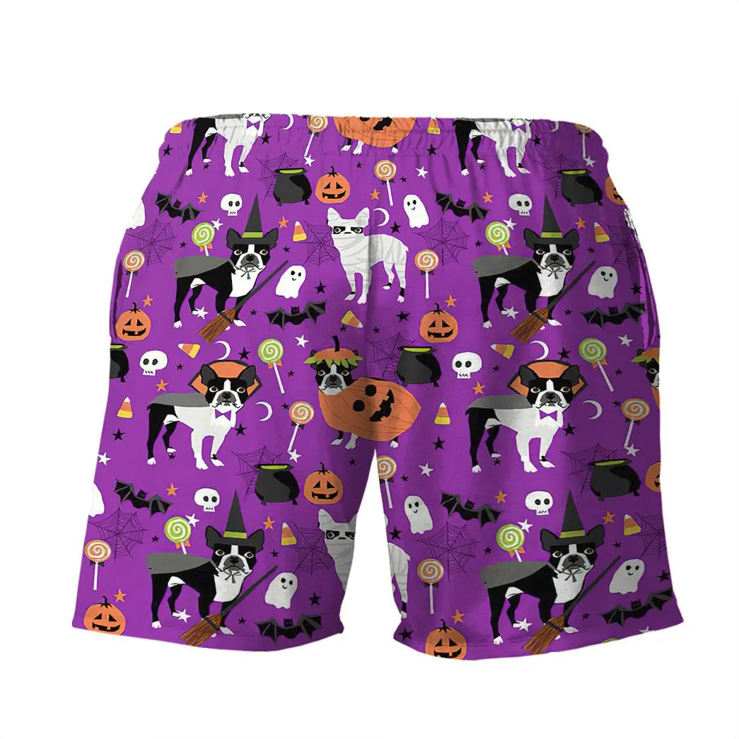 Gearhuman 3D Boston Terrier Halloween Shorts