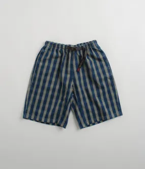 Gramicci OG Yarn Dye Shadow Plaid Jam Shorts - Blue