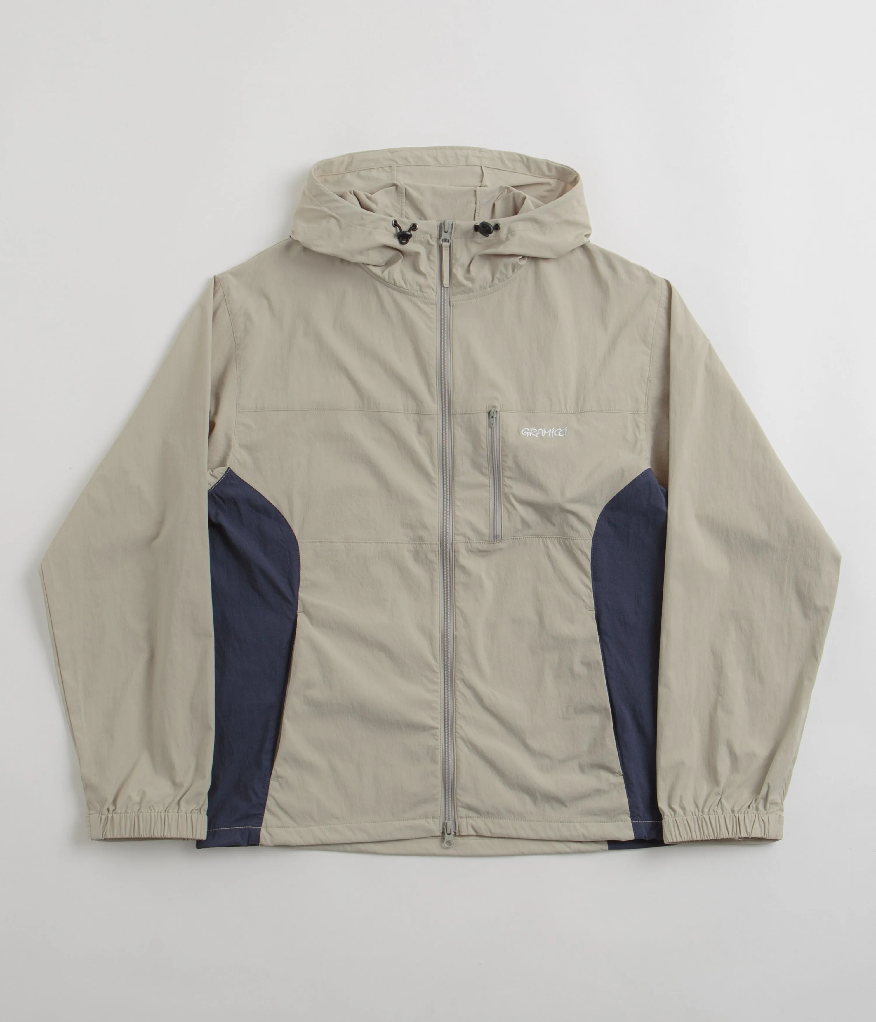 Gramicci Softshell Nylon Hooded Jacket - Stone Grey