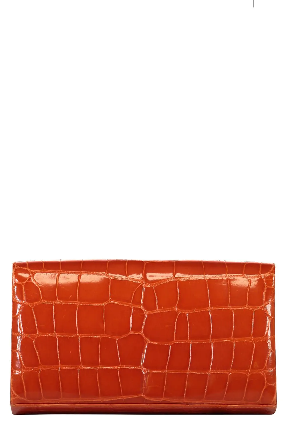 Isabel Box Clutch - Mandarin Orange