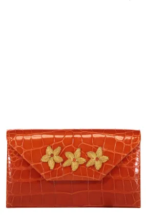 Isabel Box Clutch - Mandarin Orange