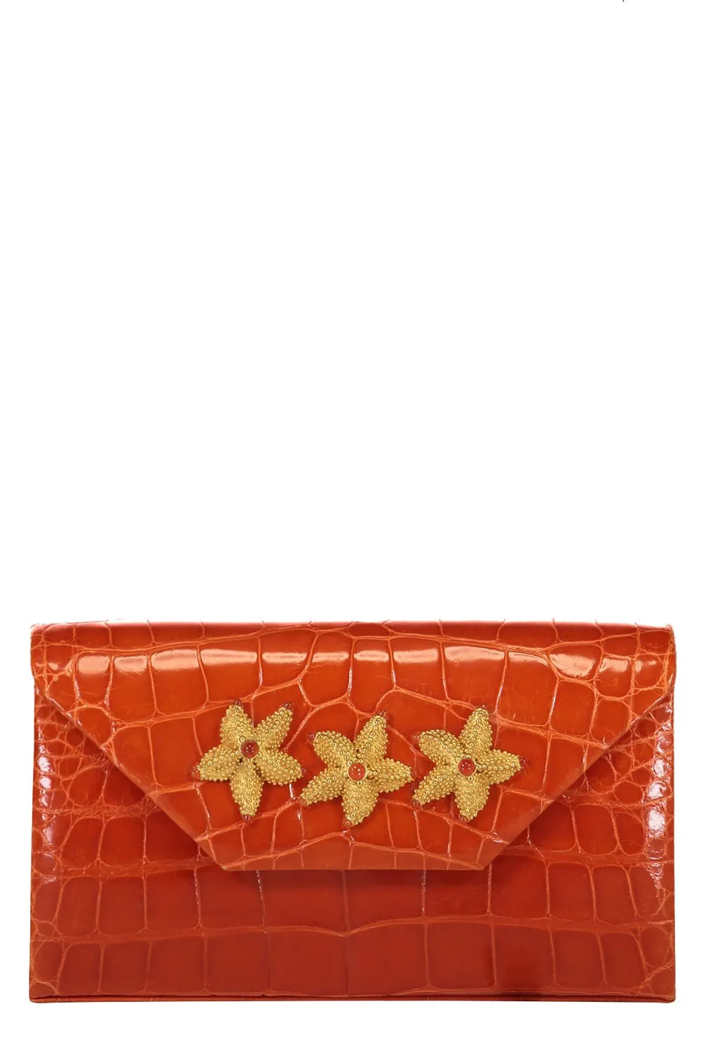 Isabel Box Clutch - Mandarin Orange