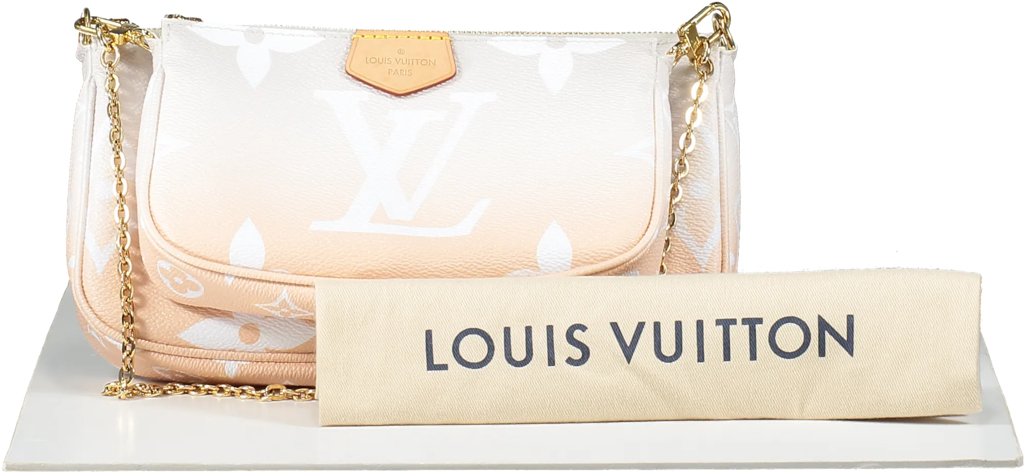 Louis Vuitton Ltd.Edition Nude Multi Pochette, Pool Ombre Mist Handbag