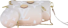 Louis Vuitton Ltd.Edition Nude Multi Pochette, Pool Ombre Mist Handbag