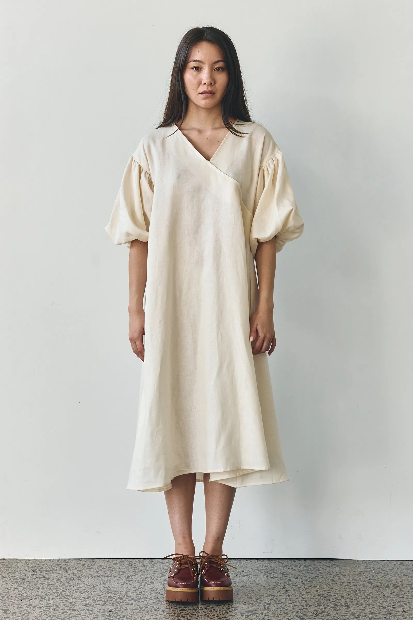 Miu Maxi Dress in Ivory