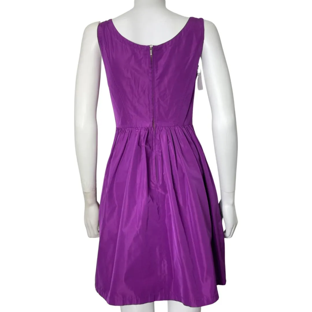 MIU MIU Magenta Taffeta Sleeveless Skater Dress IT 38 | UK 6-8 | US 2-4