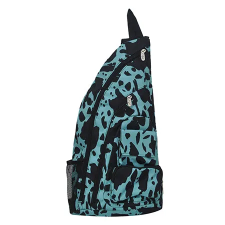 Neon Cow Turquoise NGIL Sling Backpack