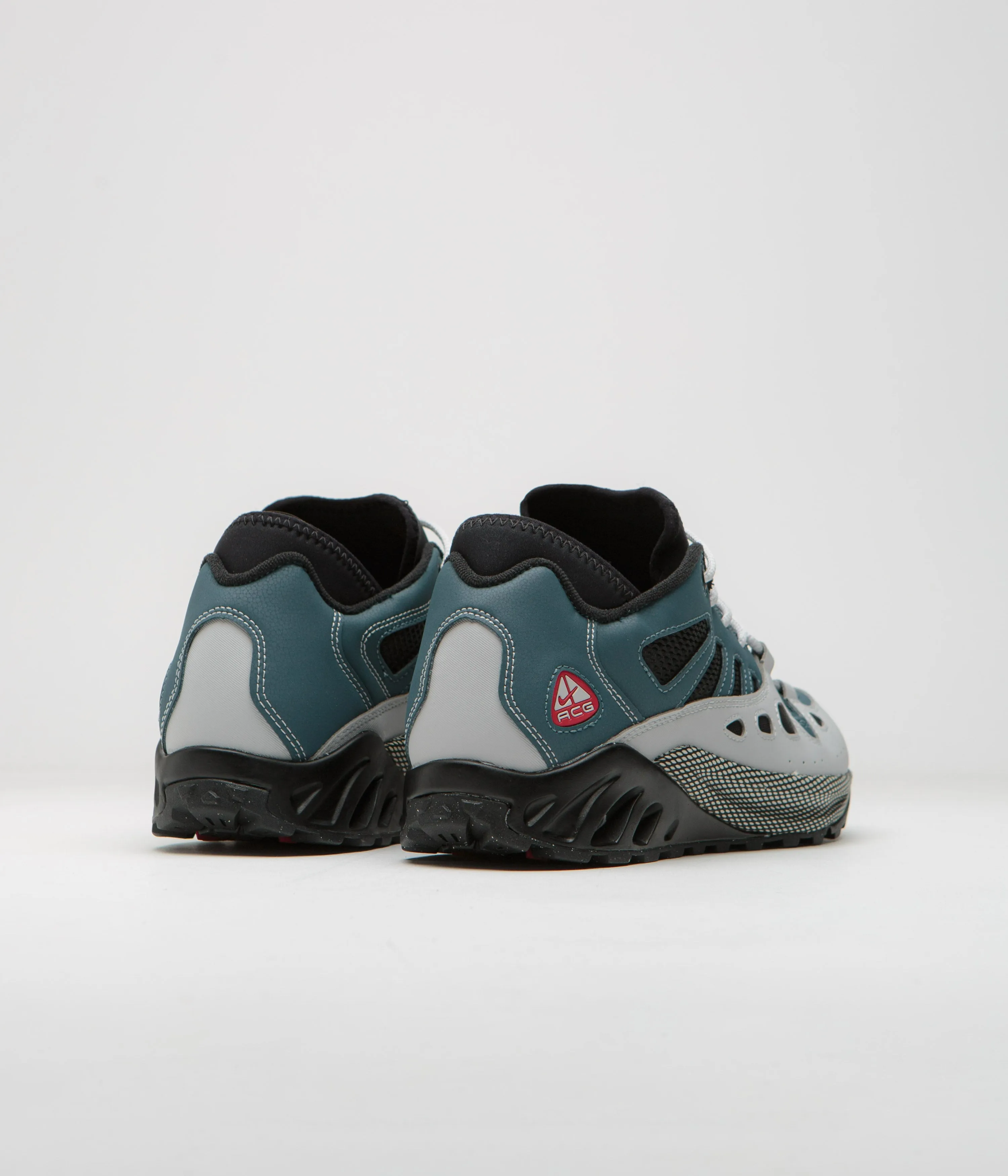 Nike ACG Air Exploraid Shoes - Ash Green / Varsity Red - Black - Neutral Grey