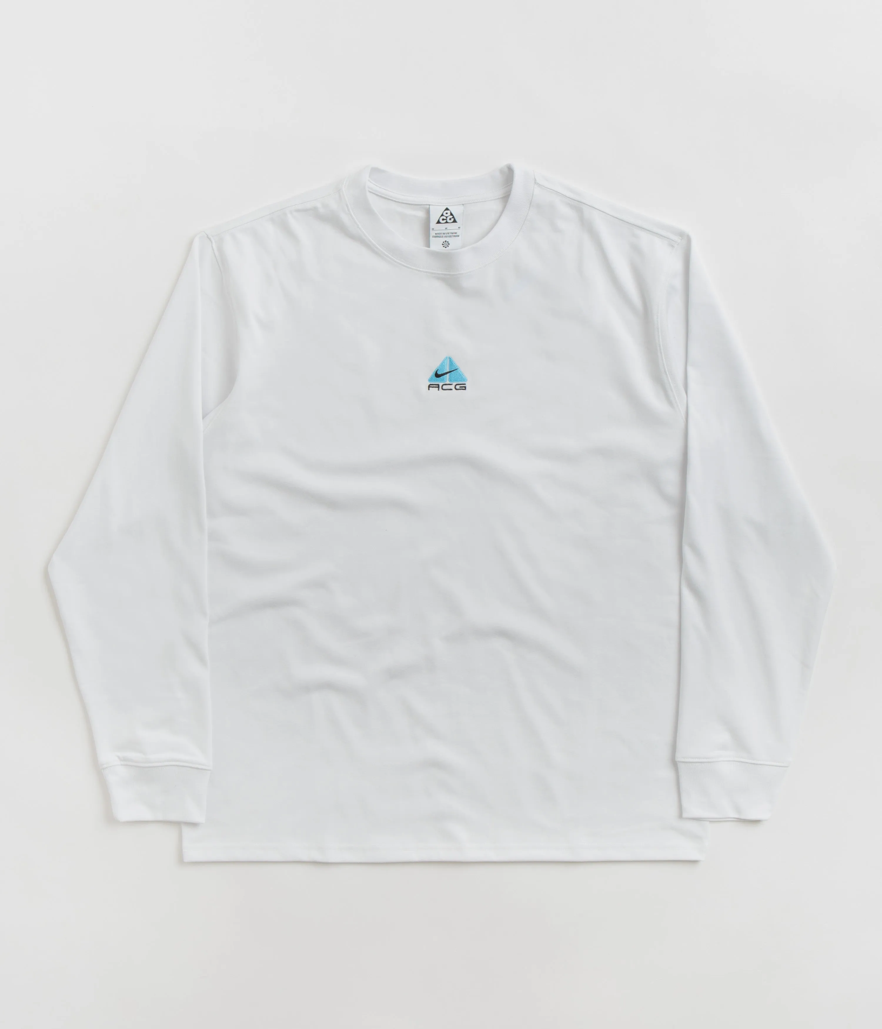 Nike ACG Lungs Long Sleeve T-Shirt - Summit White / Aquarius Blue