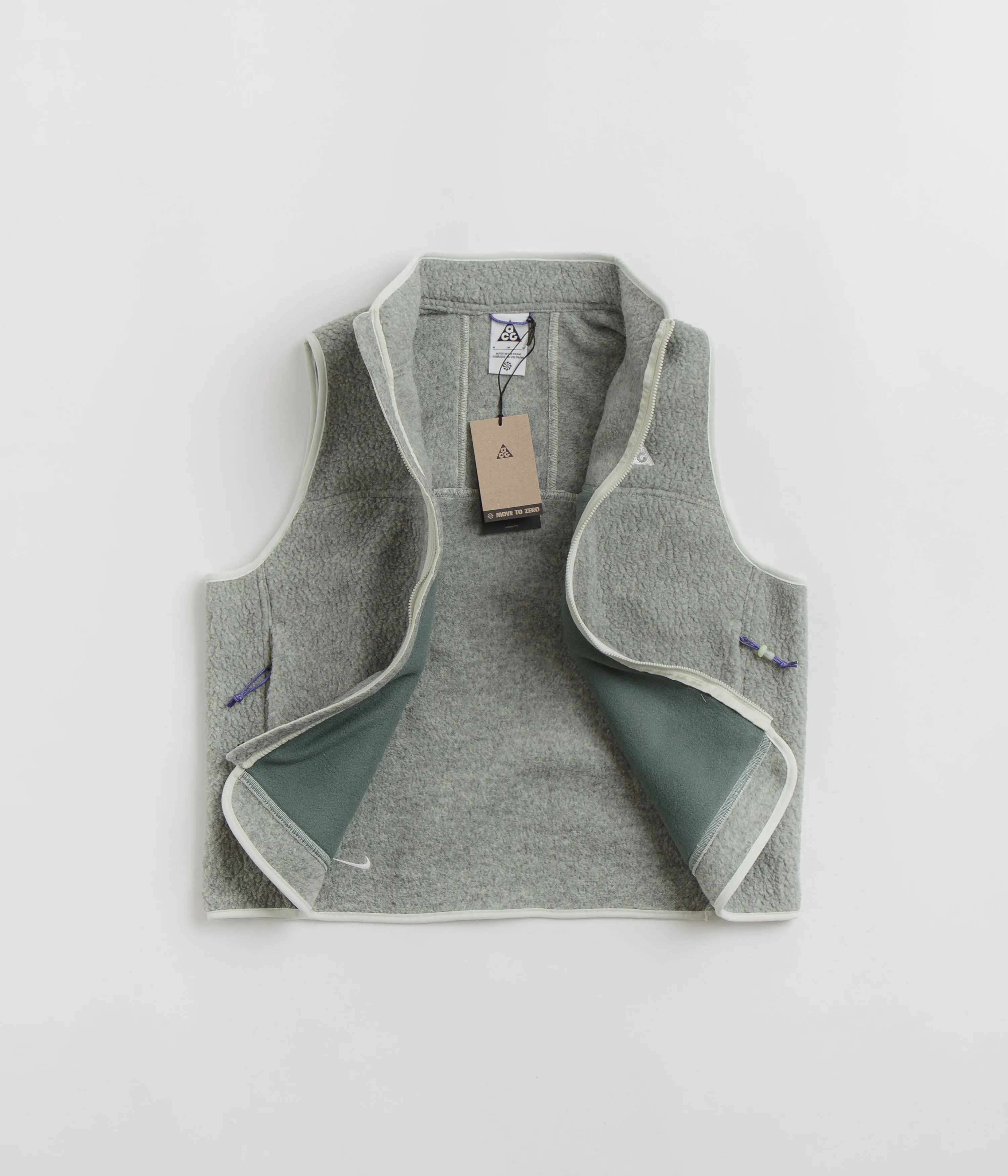 Nike ACG Womens Arctic Wolf Fleece Vest - Sea Glass / Bicoastal / Summit White