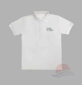 NUS High School UNISEX White Polo T-Shirt