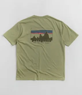 Patagonia 73 Skyline Organic T-Shirt - Buckhorn Green