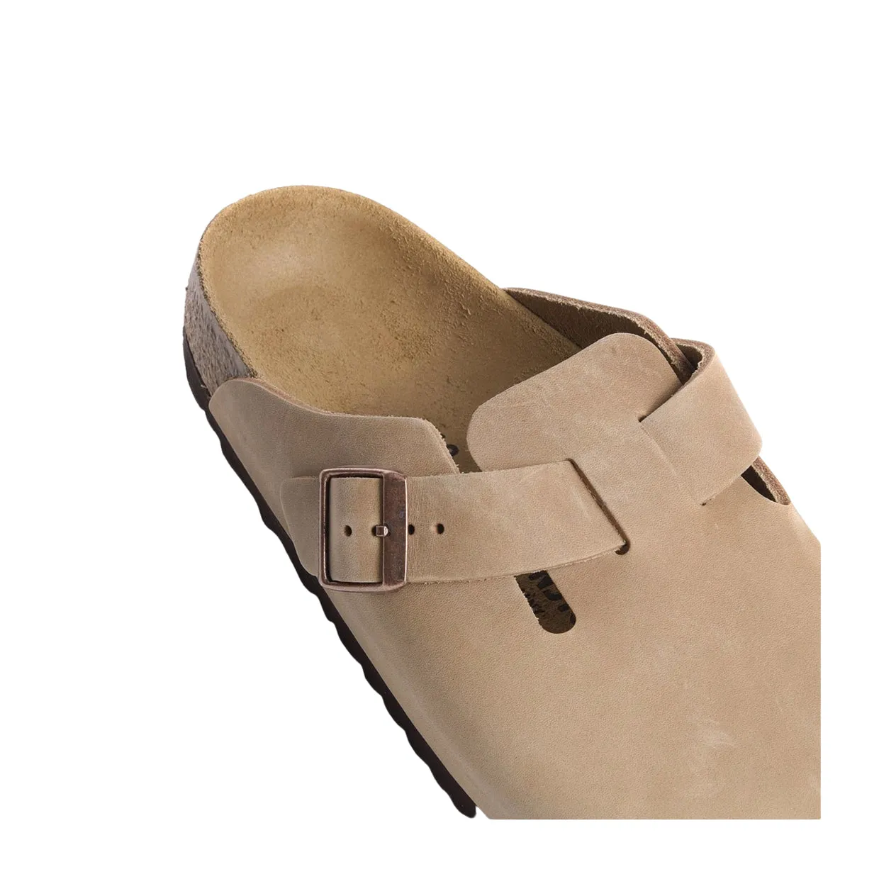 Sandali Birkenstock Boston Pelle Oliata Marrone Chiaro