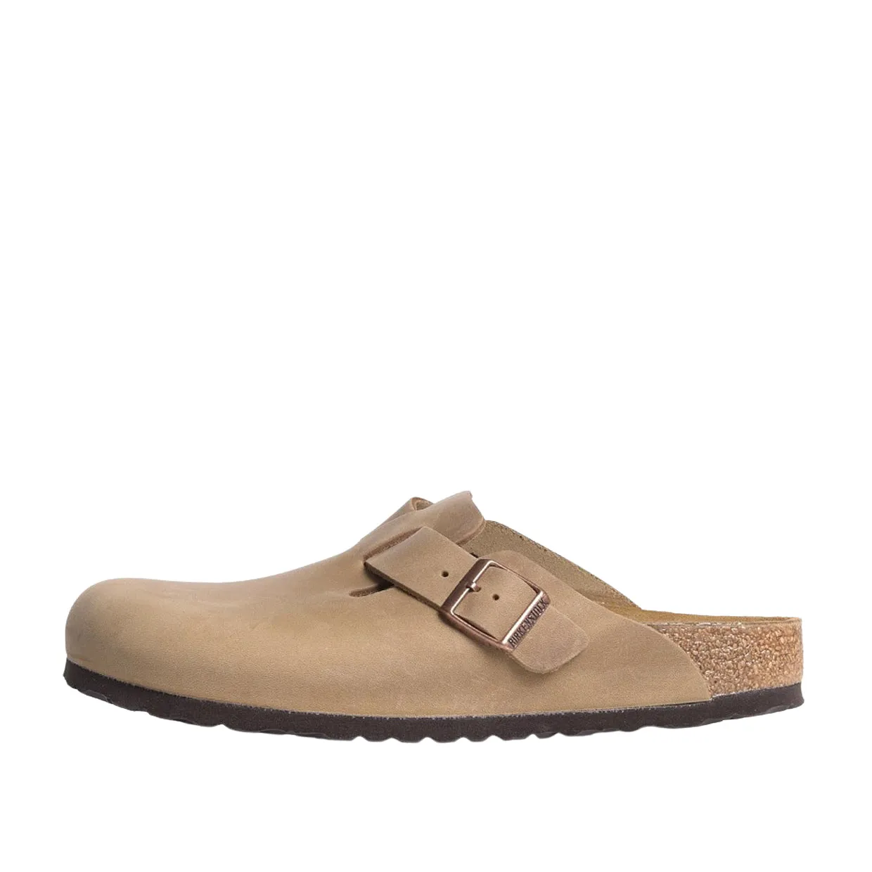 Sandali Birkenstock Boston Pelle Oliata Marrone Chiaro