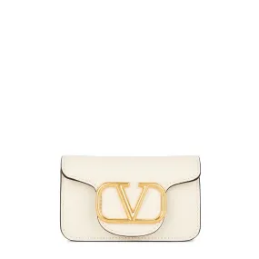 Vlogo Loco Micro Shoulder Bag, Ivory