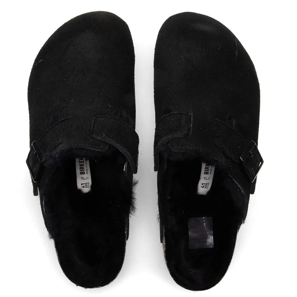 Wide Boston Shearling - Black