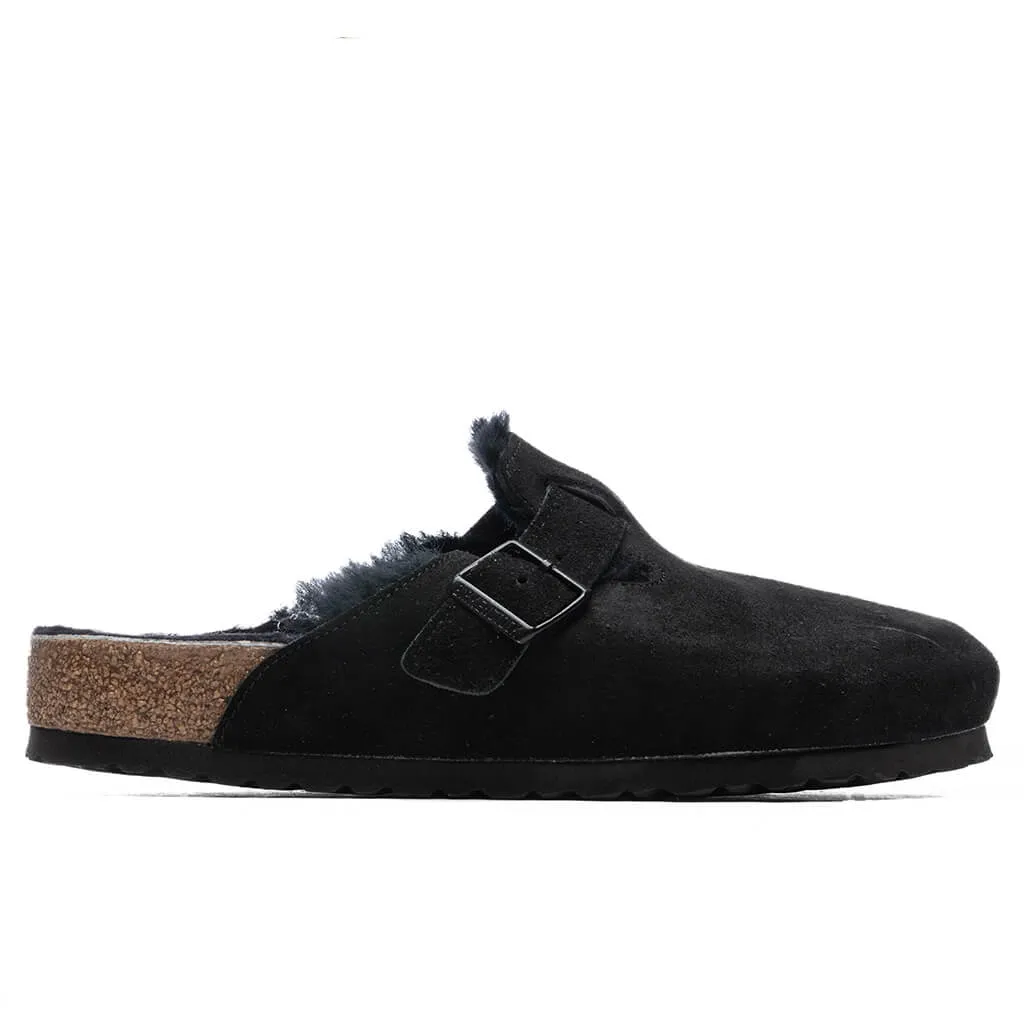 Wide Boston Shearling - Black