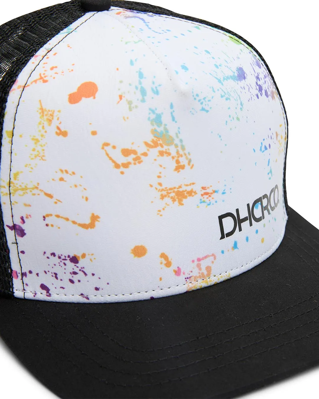 Youth Flat Brim Trucker | Paint Splat